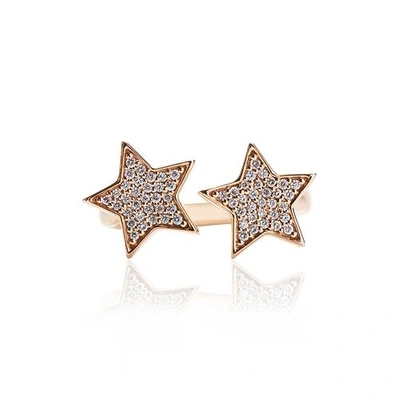 Shop Alinka Jewellery Stasia Two Star Ring Rose Gold