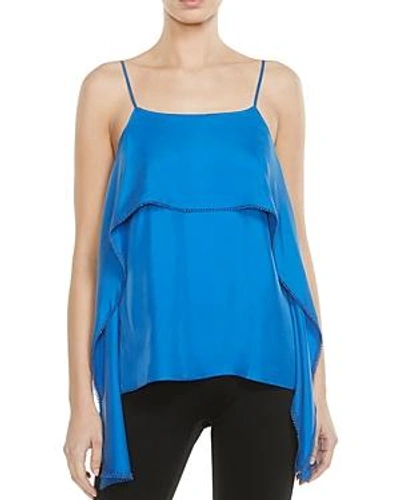 Shop Halston Heritage Draped Camisole In Sapphire