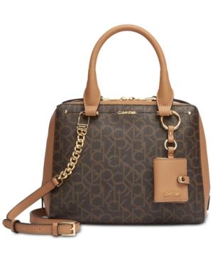 calvin klein boxy small satchel