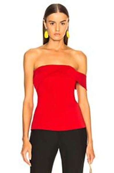 Shop Cushnie Et Ochs Cushnie Amira Top In Red