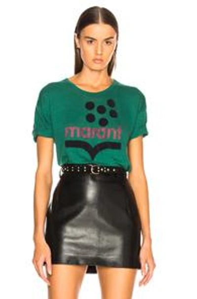 Shop Isabel Marant Étoile Isabel Marant Etoile Koldia Tee In Green