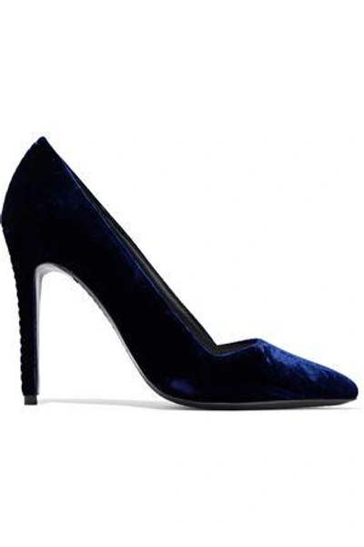 Shop Alice And Olivia Woman Dina Patent-leather Pumps Royal Blue