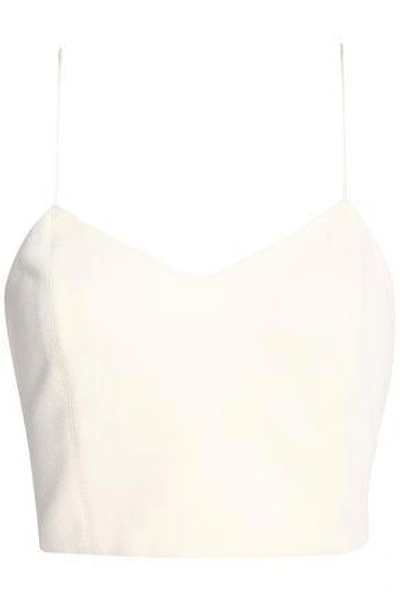 Shop Alice And Olivia Archer Canvas Bra Top In Ivory
