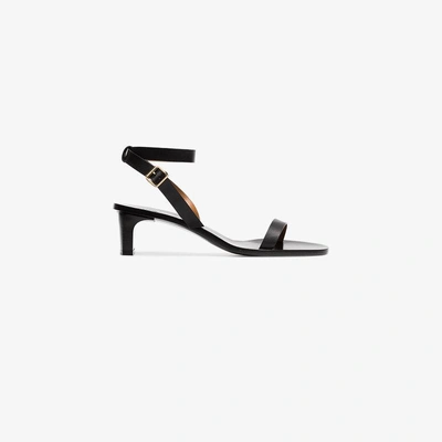 Shop Atp Atelier Cachi 55 Leather Sandals In Black