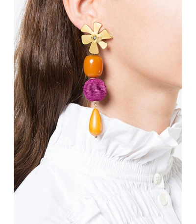 Shop Lizzie Fortunato Multicolor Hanging Drop Earrings