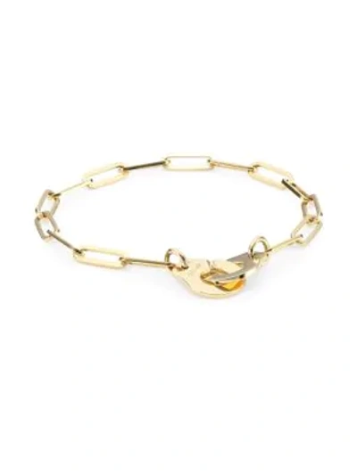 Shop Dinh Van Menottes 18k Yellow Gold Chain Bracelet