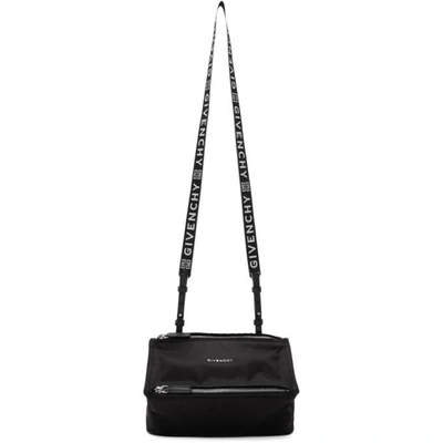 Shop Givenchy Black Nylon Mini Pandora Bag In 001 Black