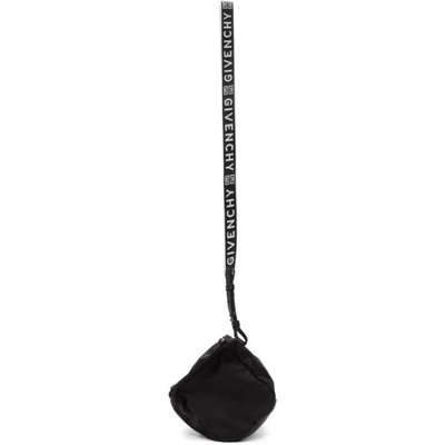 Shop Givenchy Black Nylon Mini Pandora Bag In 001 Black