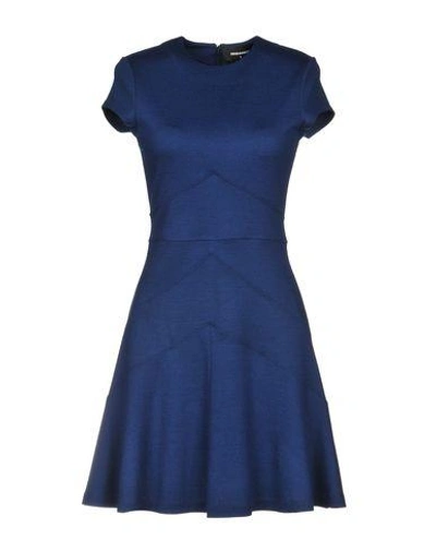 Shop Dsquared2 Short Dress In Dark Blue