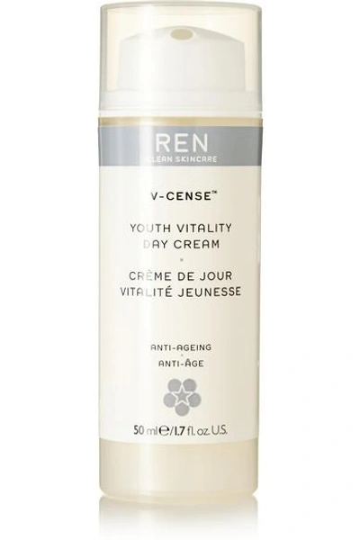 Shop Ren Skincare V-cense Youth Vitality Day Cream, 50ml - Colorless