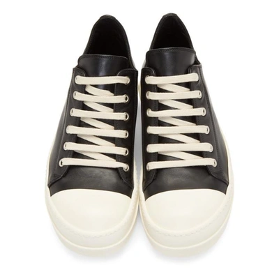 Shop Rick Owens Black Low Sneakers In 91 Black