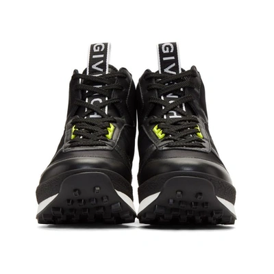 Shop Givenchy Black Tr3 Runner High-top Sneakers
