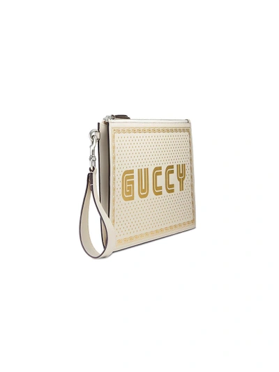 Shop Gucci Guccy Leather Pouch