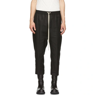 Shop Rick Owens Black Astaires Trousers In 09 Black