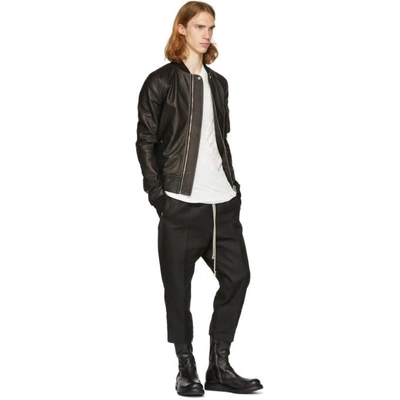 Shop Rick Owens Black Astaires Trousers In 09 Black