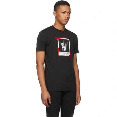 Shop Dsquared2 Black Polaroid T-shirt In 900 Black