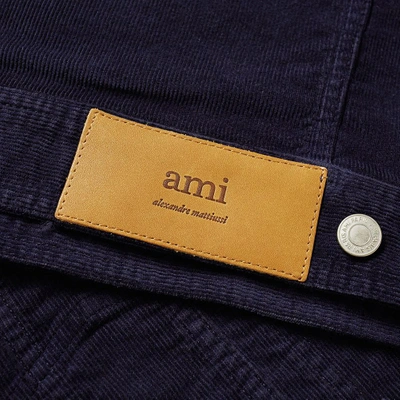 Shop Ami Alexandre Mattiussi Ami Denim Jacket In Blue