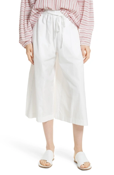 Shop Vince Side Slit Culottes In Off White