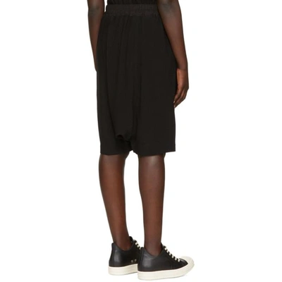 Shop Rick Owens Black Pods Shorts In 09 Black