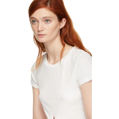 Shop Myraswim White Otis T-shirt In Vanilla