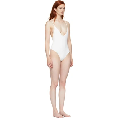 Shop Myraswim White Jordyn Swimsuit In Vanilla