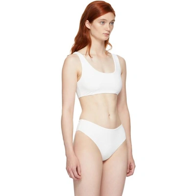 Shop Myraswim White Diego Bikini Top In Vanilla