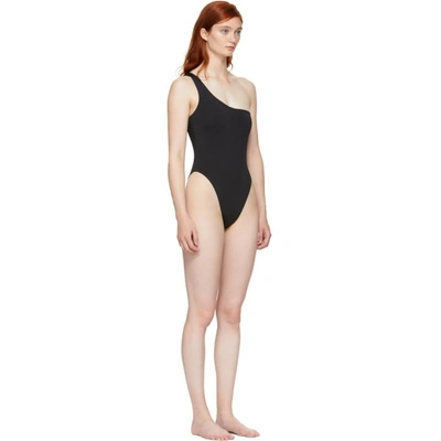 Shop Myraswim Black Rhoades Single-shoulder Swimsuit