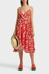 ATHENA PROCOPIOU Farah Floral-Print Silk Wrap Dress,658203