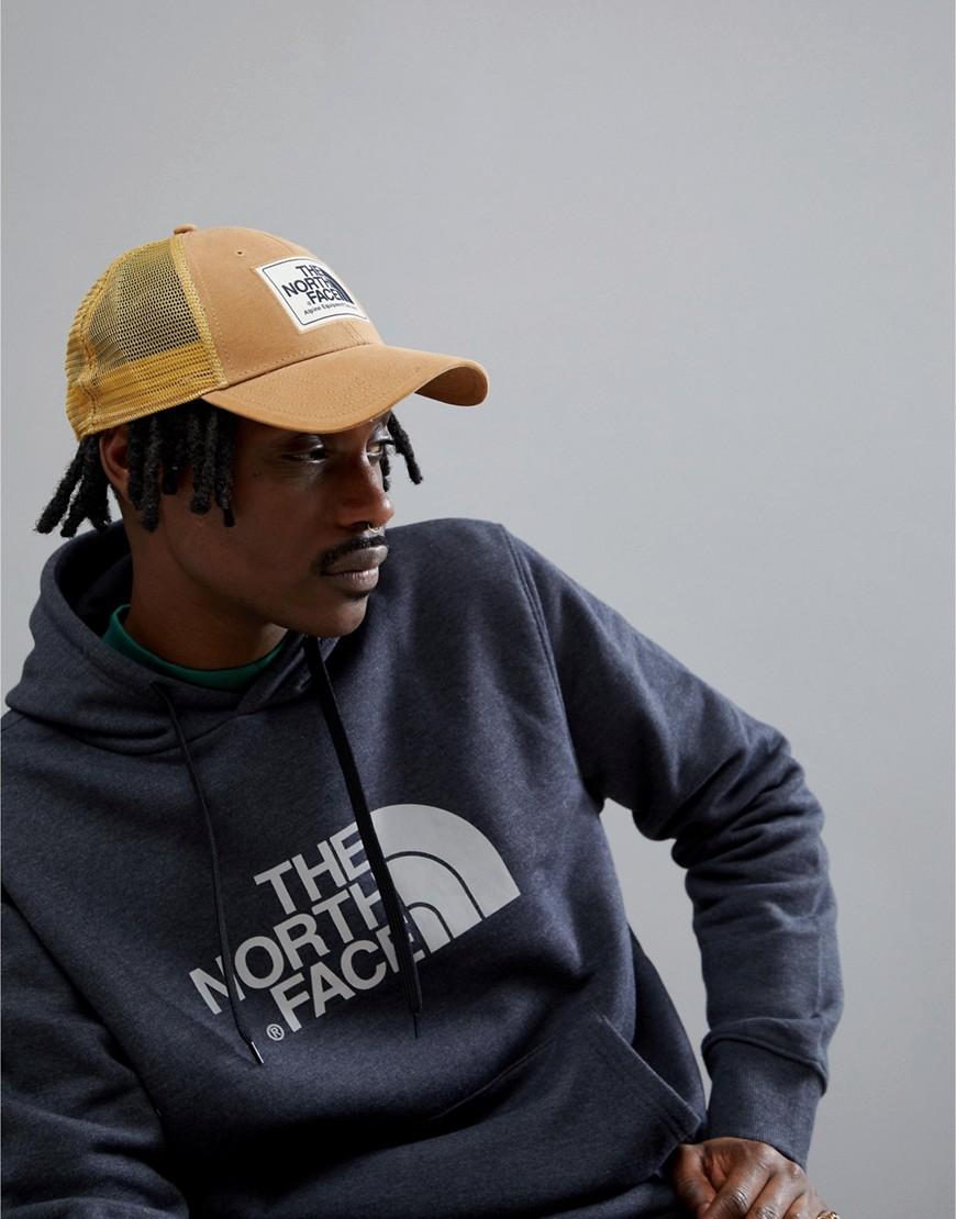 The North Face Mudder Trucker Cap In Khaki White Navy Beige Modesens
