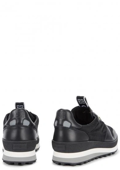 Shop Givenchy Tr3 Black Leather Trainers