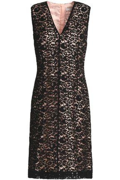 Shop Lanvin Woman Corded Lace Dress Black