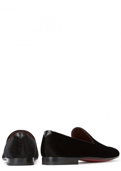 Shop Magnanni Dorio Black Velvet Loafers