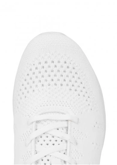 Shop Apl Athletic Propulsion Labs Techloom Pro White Knitted Trainers