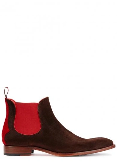 Shop Jeffery West Horrorshow Brown Suede Chelsea Boots