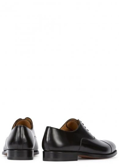 Shop Magnanni Black Leather Oxford Shoes