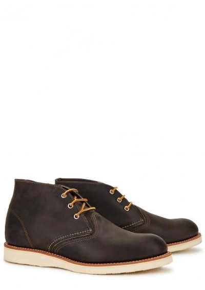 Shop Red Wing Shoes Anthracite Leather Chukka Boots