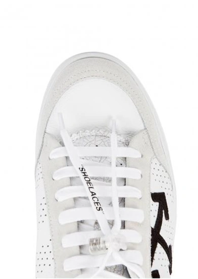 Shop Off-white Low 2.0 White Leather Trainers