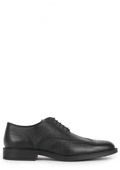 Shop Tod's Black Leather Brogues