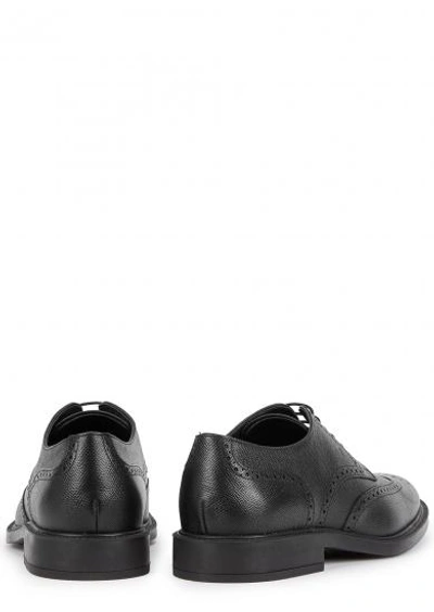 Shop Tod's Black Leather Brogues
