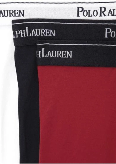 Shop Polo Ralph Lauren Stretch Cotton Boxer Briefs - Set Of Three In Red