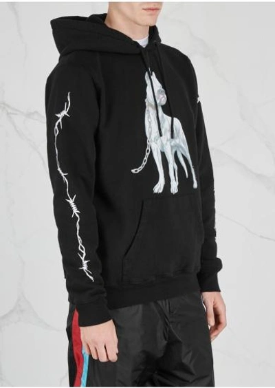 Shop Marcelo Burlon County Of Milan Doggo-print Cotton Sweatshirt In Black