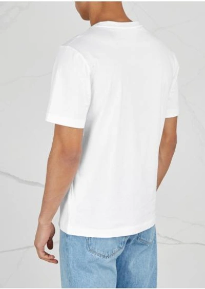 Shop Calvin Klein Jeans Est.1978 White Logo-print Cotton T-shirt