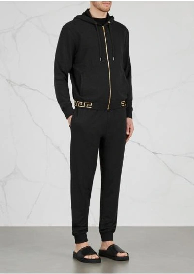 Shop Versace Black Modal Blend Jogging Trousers, Trousers, Modal