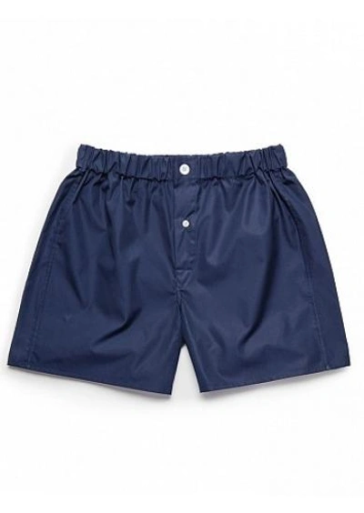 Shop Emma Willis Navy Superior - Patchwork Boxer Shorts