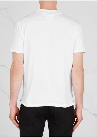 Shop Valentino Rockstud Untitled Cotton T-shirt In White
