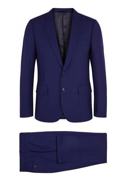 Shop Paul Smith Soho Fused Blue Wool Suit