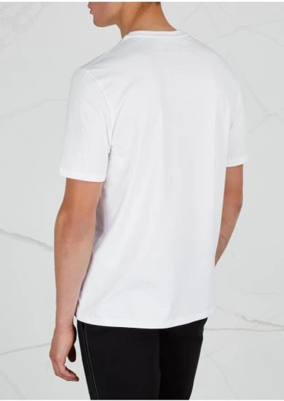 Shop Neil Barrett Boxing Brutus Stretch-cotton T-shirt In White