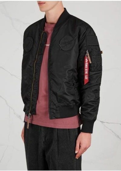 Shop Alpha Industries Ma-1 Vf Nasa Blackout Shell Bomber Jacket