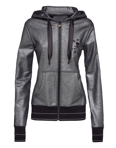 Shop Philipp Plein Hoodie Sweatjacket "mind"