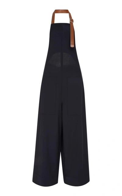 Shop Tibi Aprin Overall In Navy
